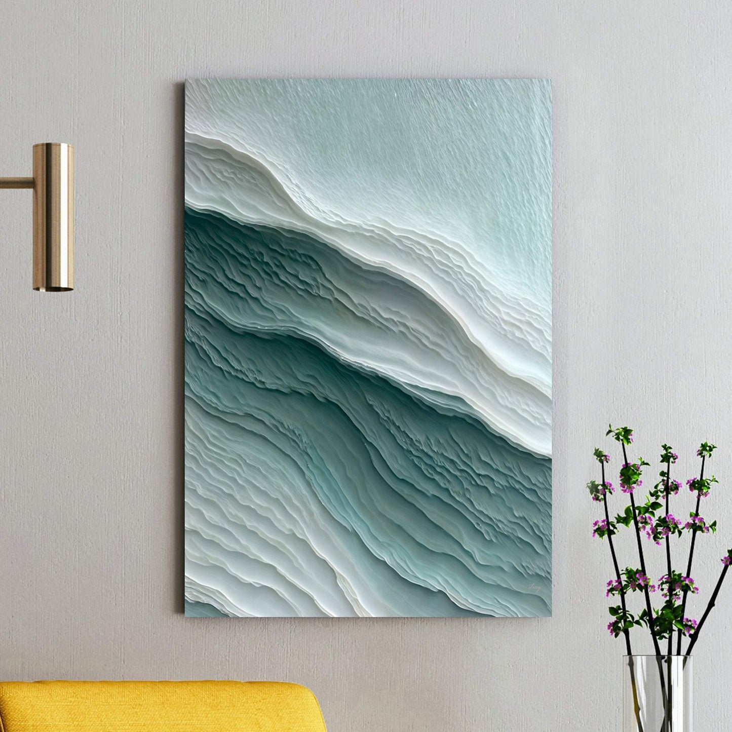 Canvas Print: "Aegean Layers" - Tailored Canvases - Flyclothing LLC