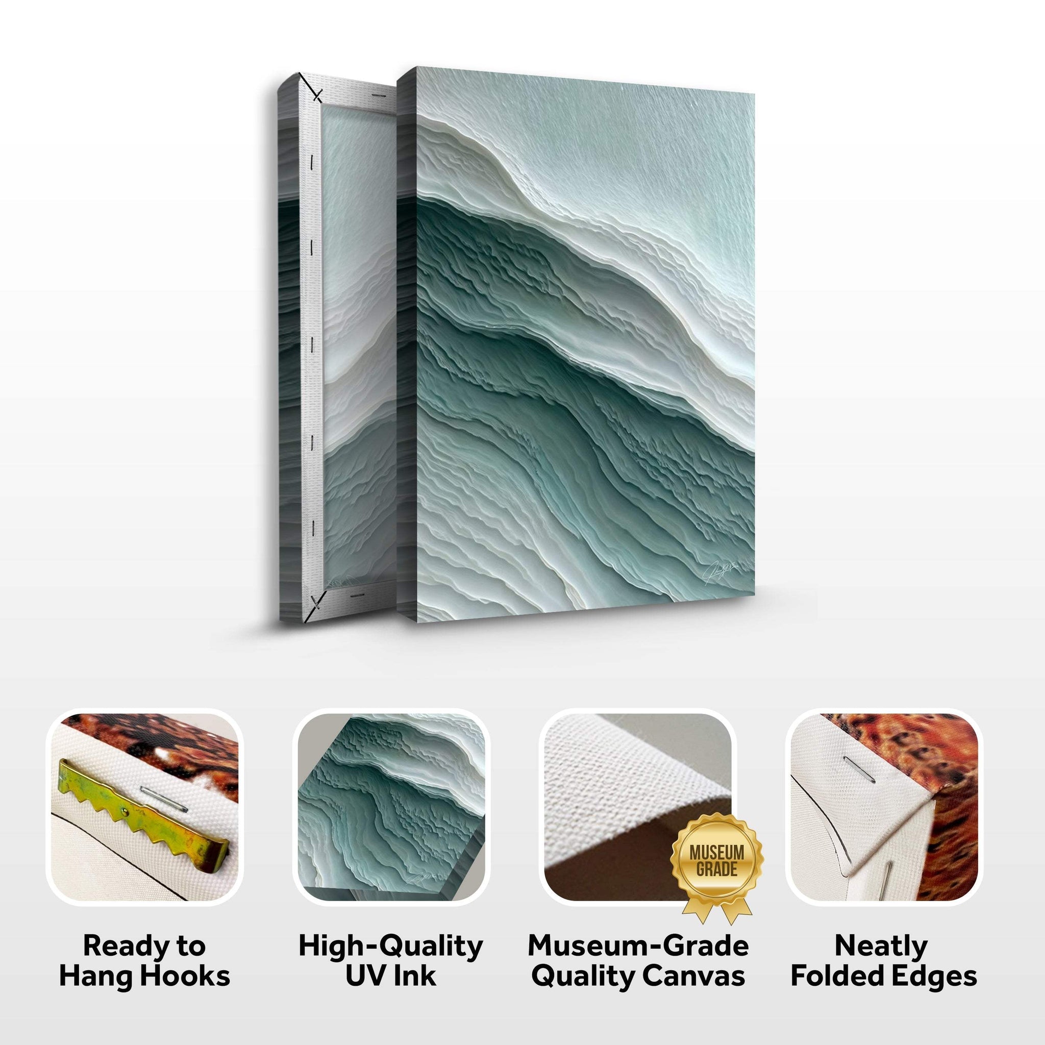 Canvas Print: "Aegean Layers" - Tailored Canvases - Flyclothing LLC