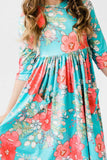 After the Rain 3/4 Sleeve Pocket Twirl Dress - Mila & Rose ®