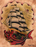 Black Market Art Company Ahoy Print