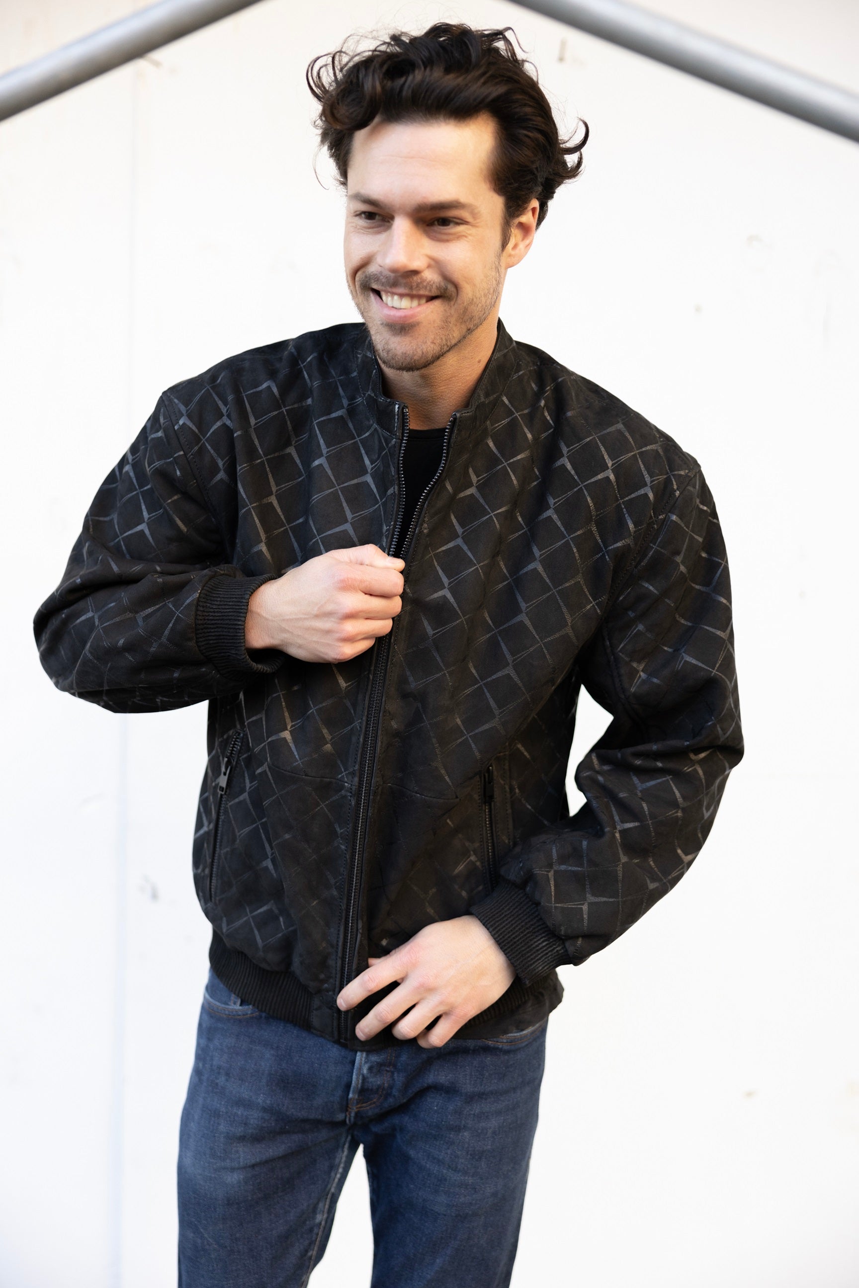 Aktis LF Leather Jacket, Black