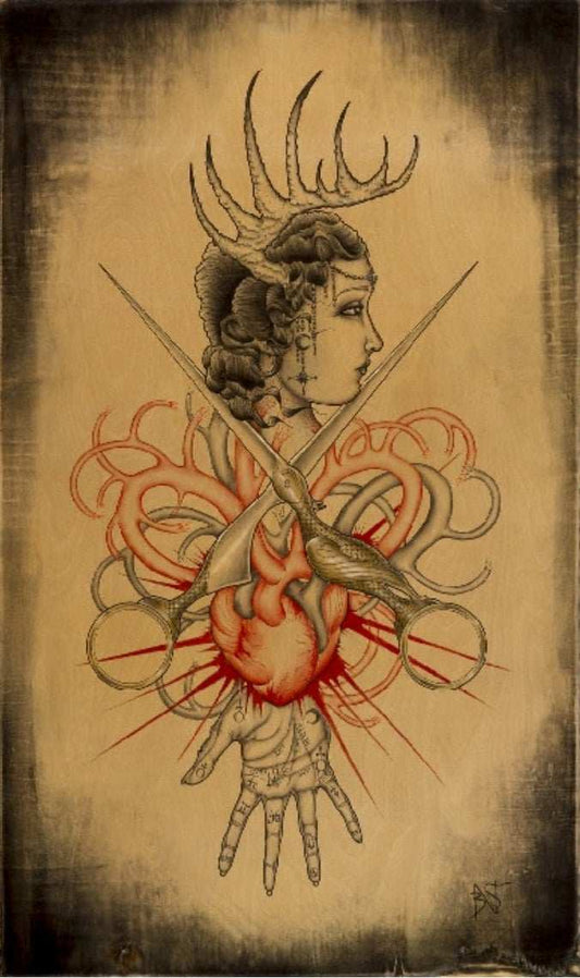 Black Market Art Company Alcestis Hand Print - Black Market Art Company - Flyclothing LLC