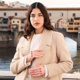 Alessa (pink) - Classic Italian lambskin leather driving gloves
