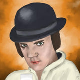 Black Market Art Company Orange Print