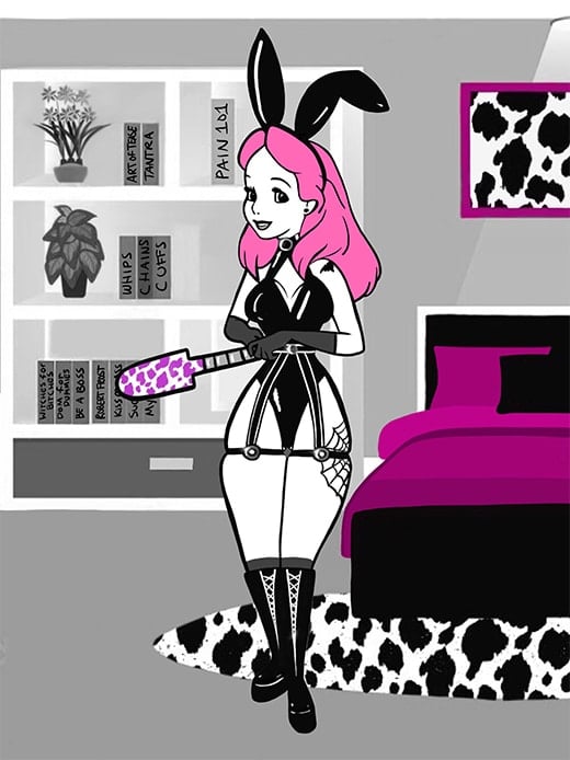 Black Market Art Company Alice in Naughtyland Print