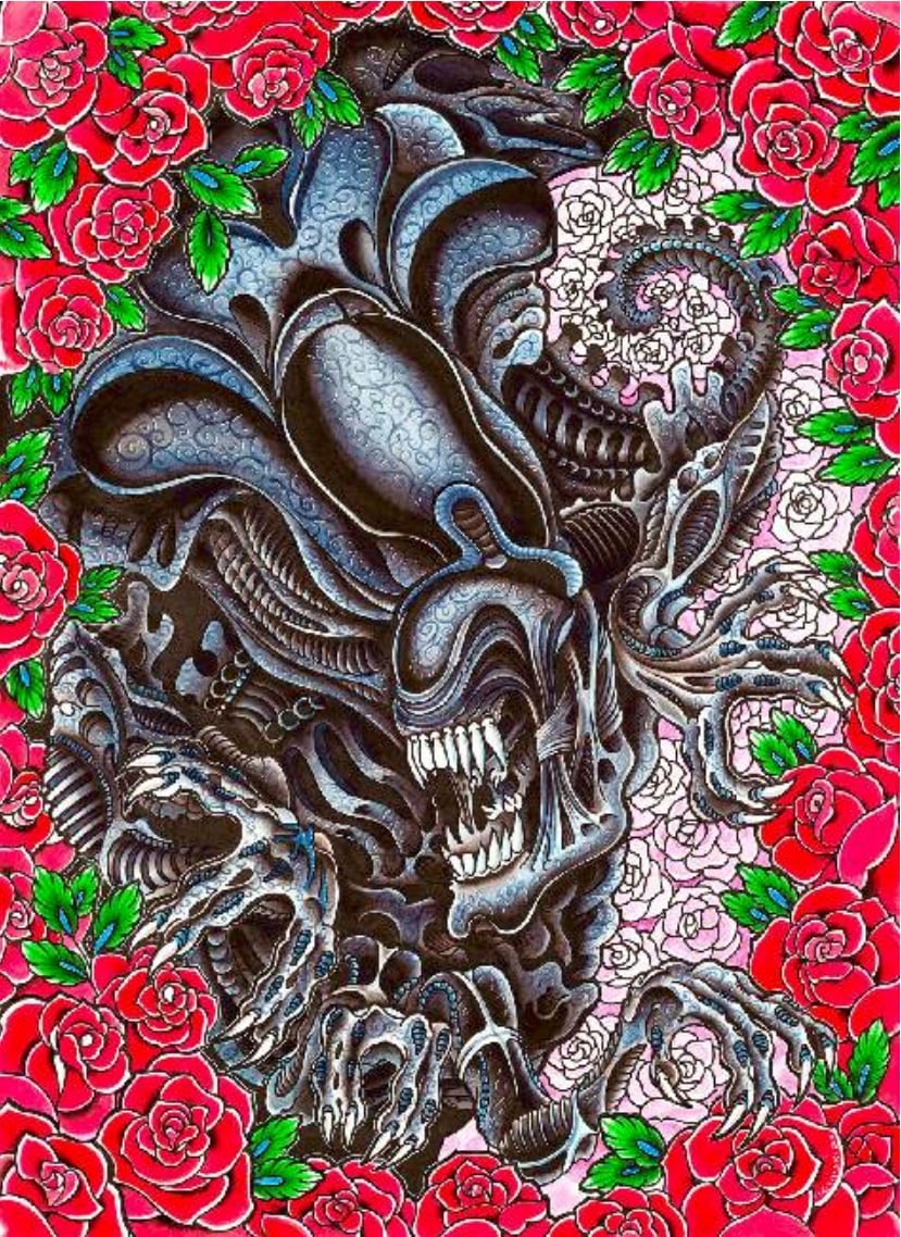 Black Market Art Company Alien Queen Print
