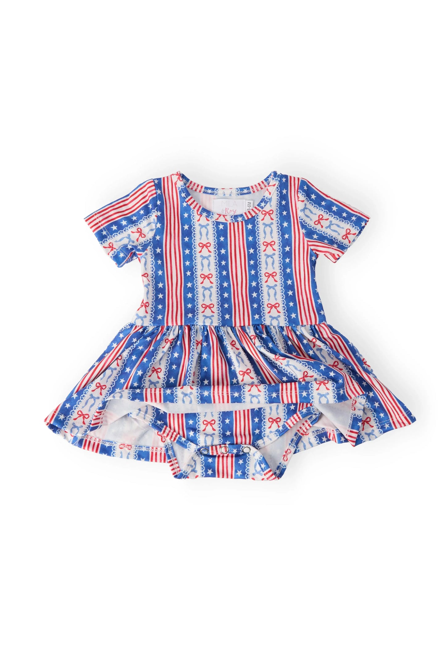 All-American Girl S/S Twirl Bodysuit - Mila & Rose ® - Flyclothing LLC
