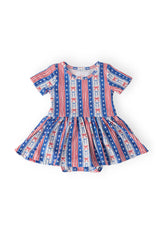 All-American Girl S/S Twirl Bodysuit - Mila & Rose ® - Flyclothing LLC