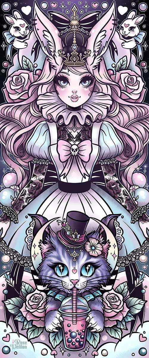 Black Market Art Company All Hail Queen Alice Print - Black Market Art Company - Flyclothing LLC