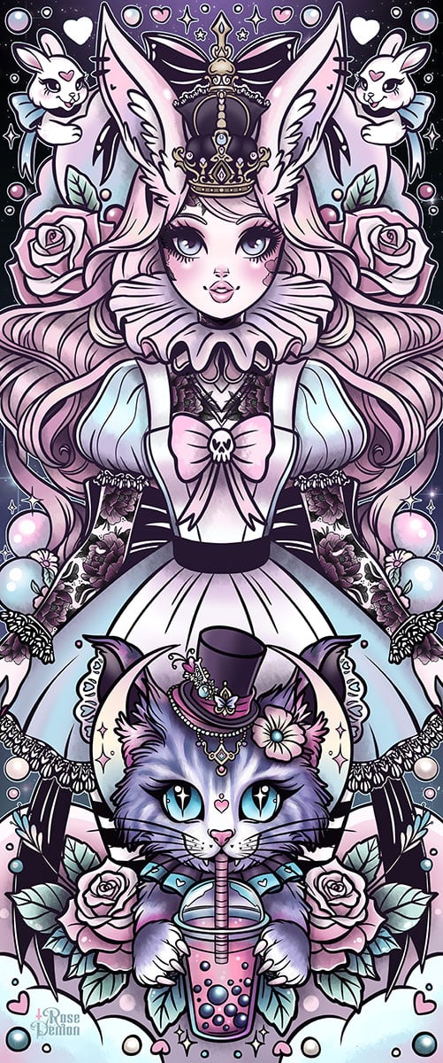 Black Market Art Company All Hail Queen Alice Print