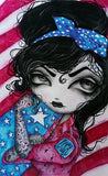 Black Market Art Company All American Pin Up Girl Print