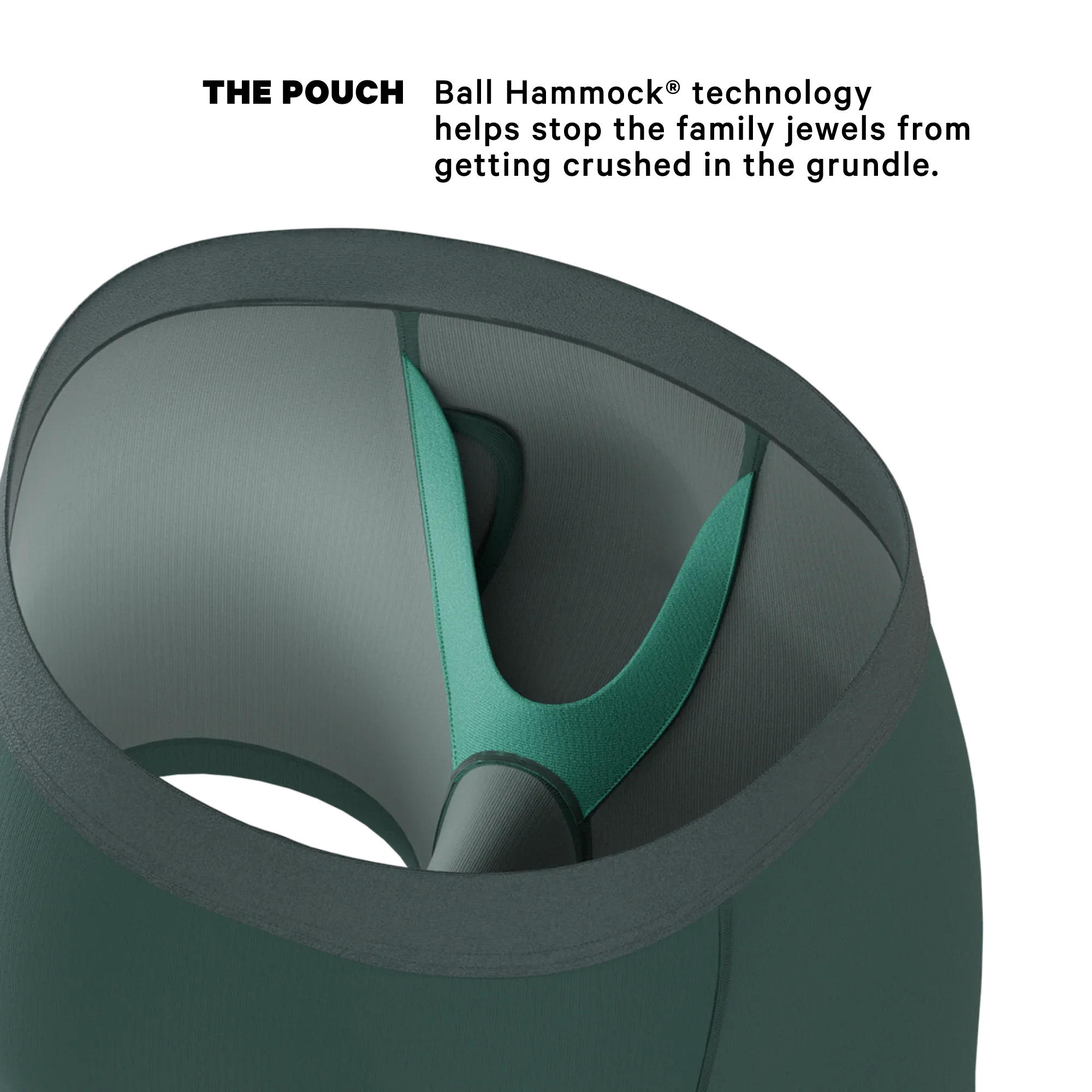 The Alloy | Dark Teal Ball Hammock® Pouch Underwear With Fly - Shinesty - Flyclothing LLC