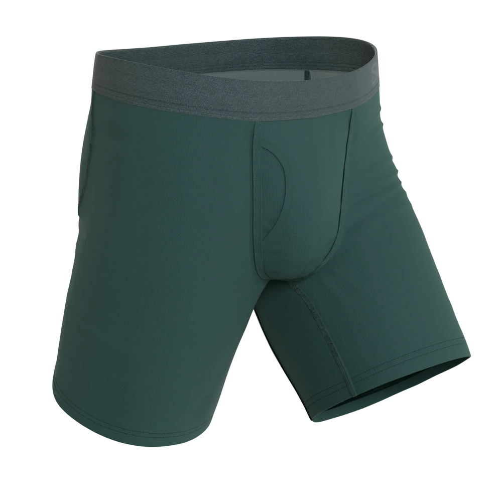 The Alloy | Dark Teal Long Leg Ball Hammock® Pouch Underwear With Fly - Shinesty - Flyclothing LLC