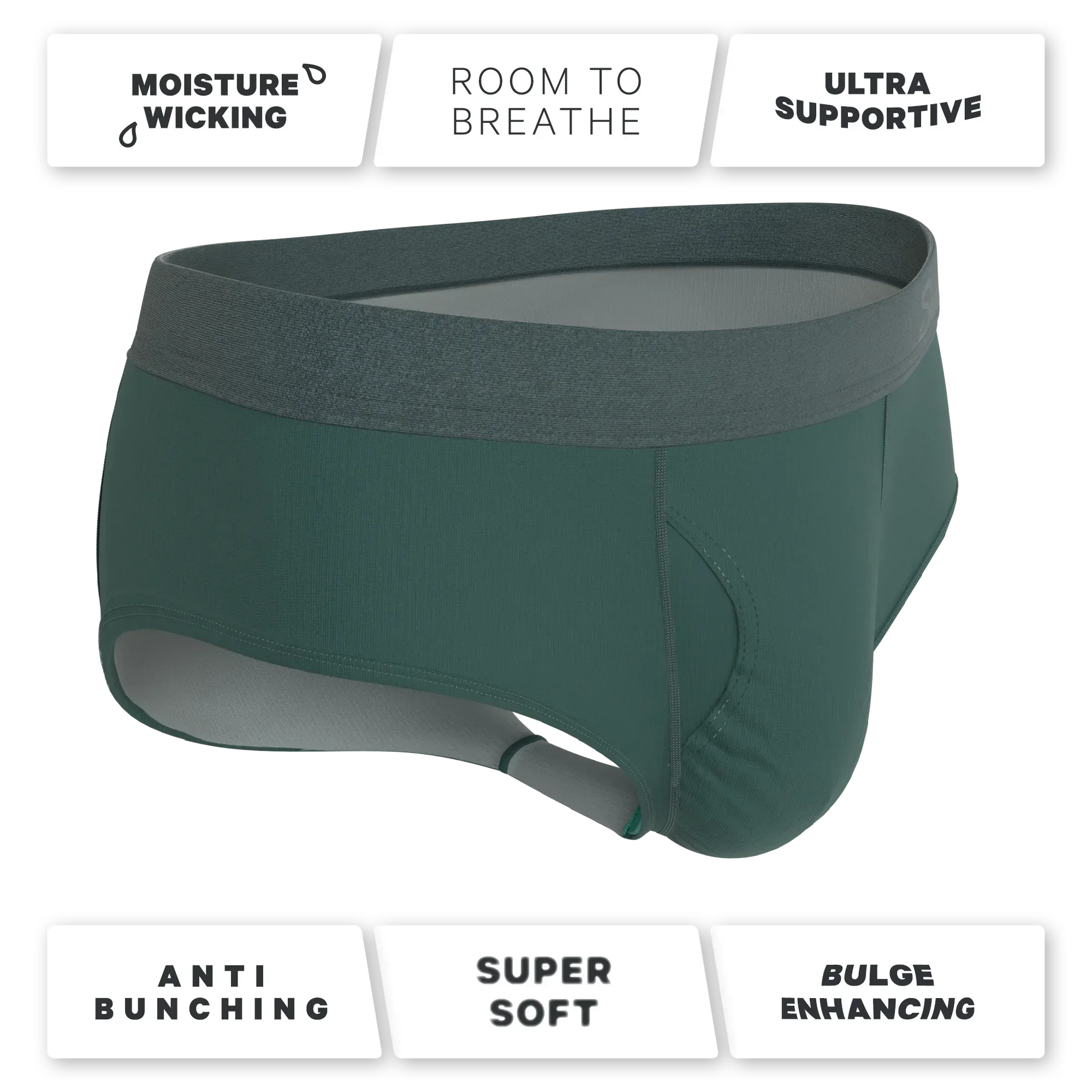 The Alloy | Dark Teal Ball Hammock® Pouch Underwear Briefs - Shinesty - Flyclothing LLC