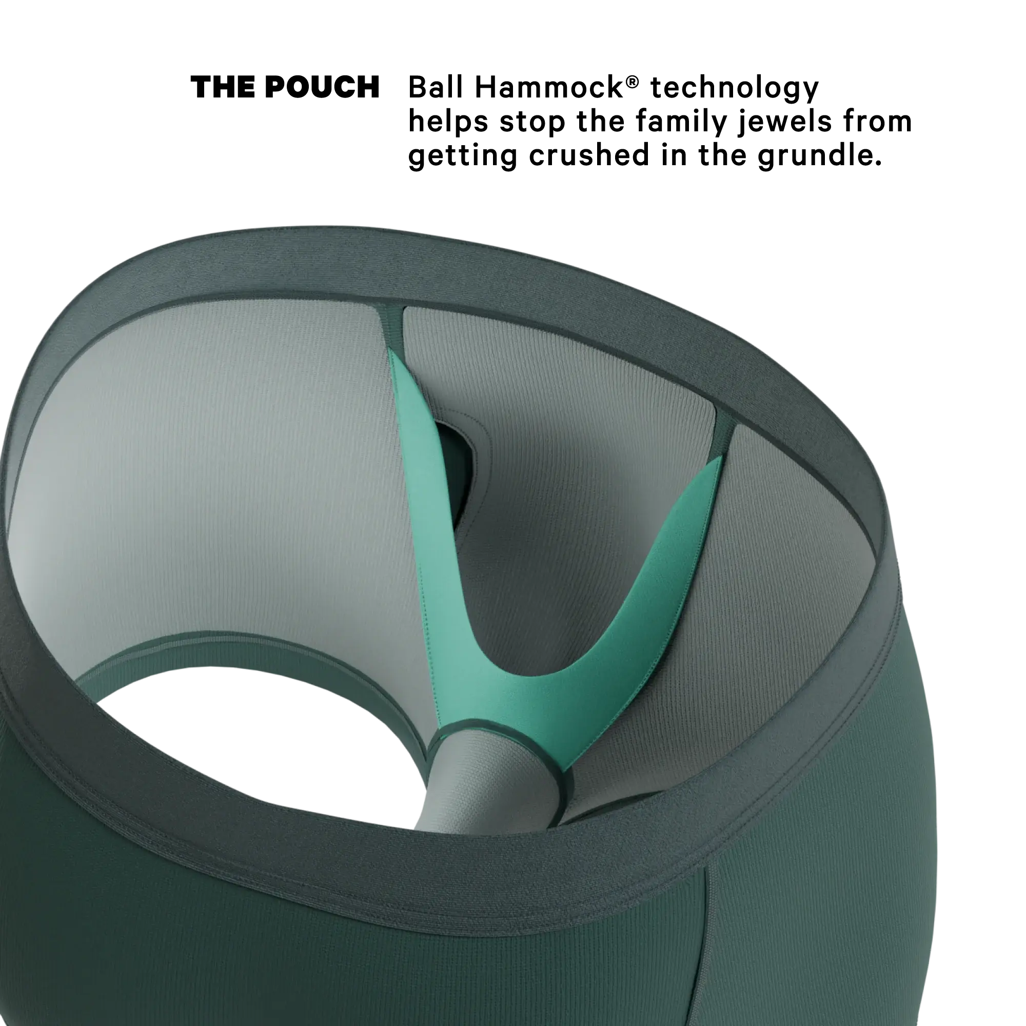 The Alloy | Dark Teal Ball Hammock® Pouch Trunks Underwear - Shinesty - Flyclothing LLC