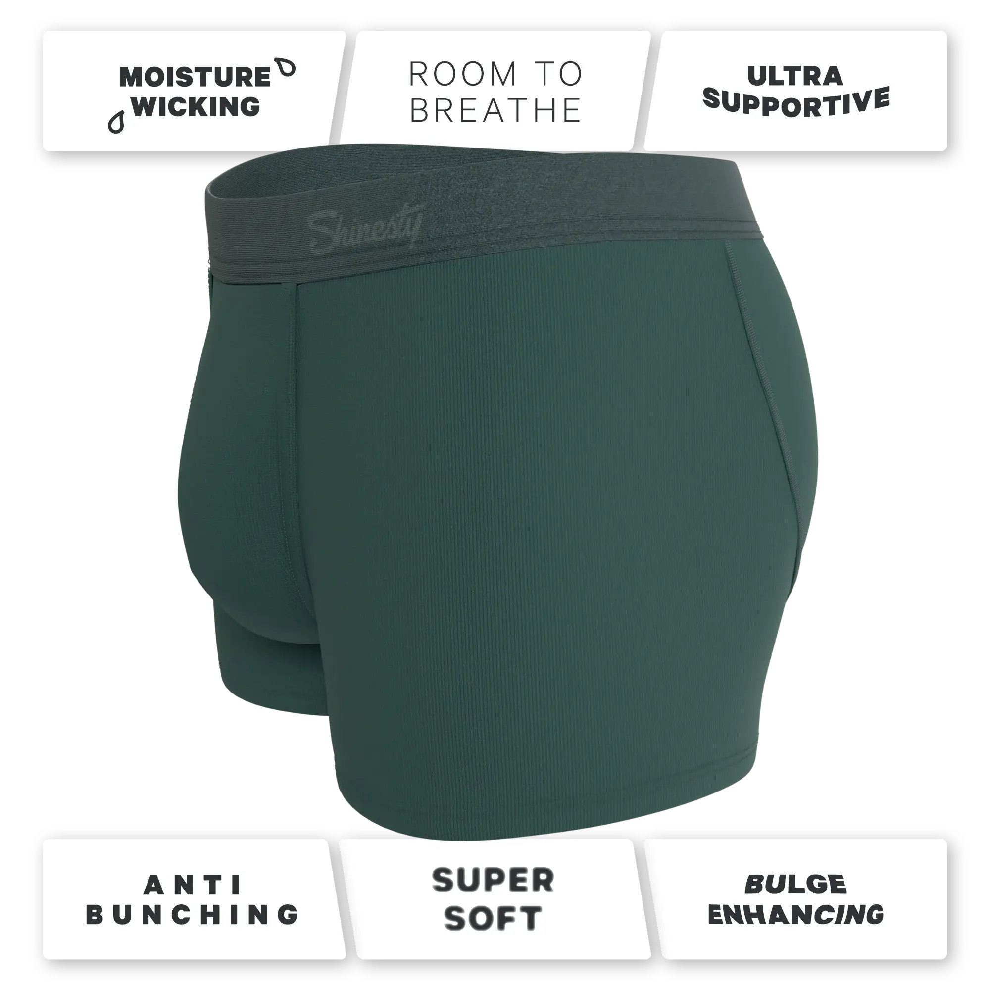 The Alloy | Dark Teal Ball Hammock® Pouch Trunks Underwear - Shinesty - Flyclothing LLC
