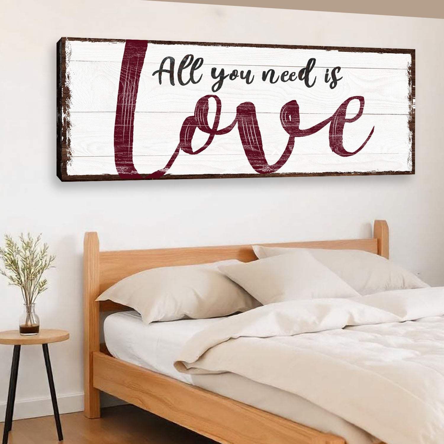 All You Need Is Love Sign - Tailored Canvases - Flyclothing LLC