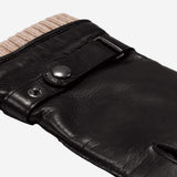 Alonzo (black) - Italian lambskin leather gloves with cashmere lining & touchscreen feature - Leather Gloves Online - Flyclothing LLC