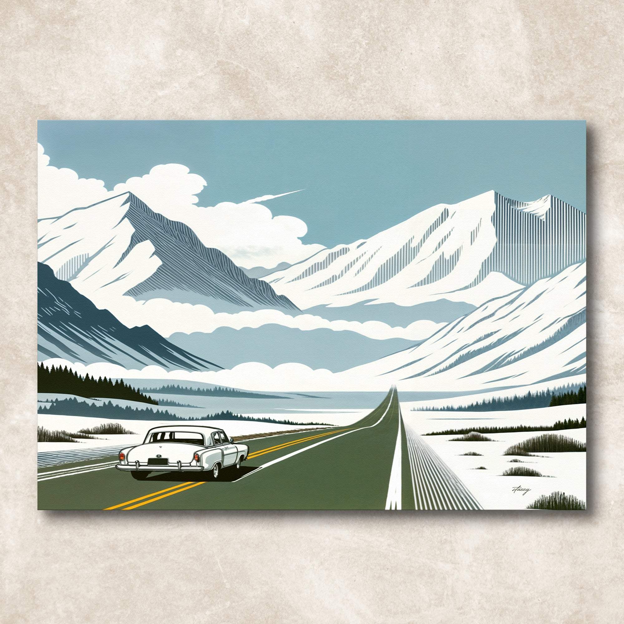 Canvas Print: "Alpine Journey" - Tailored Canvases - Flyclothing LLC