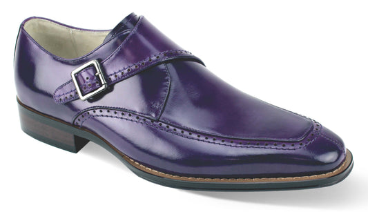 Giovanni Amato Mens Purple Shoe