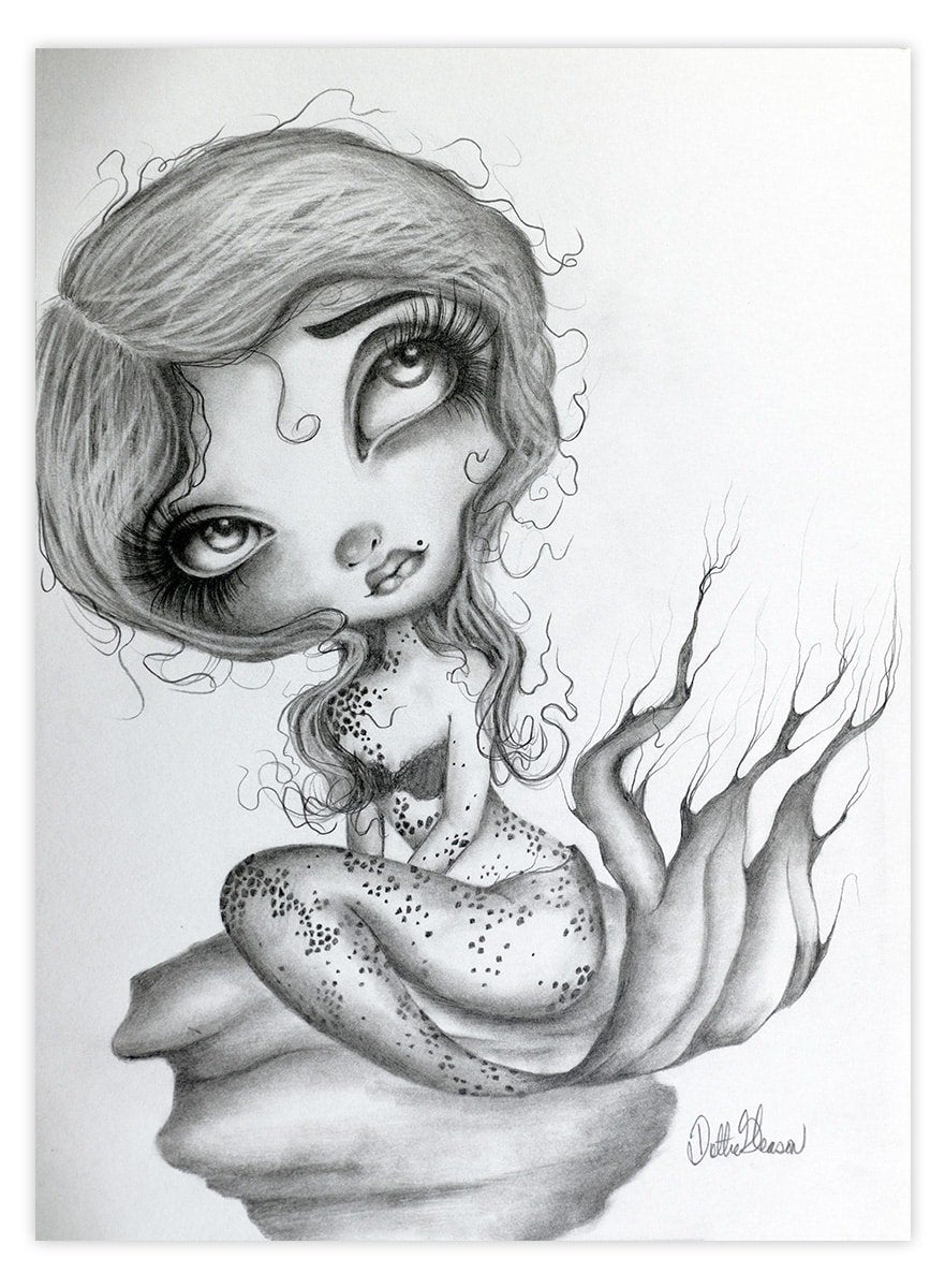 Black Market Art Company Ambra The Mermaid Print
