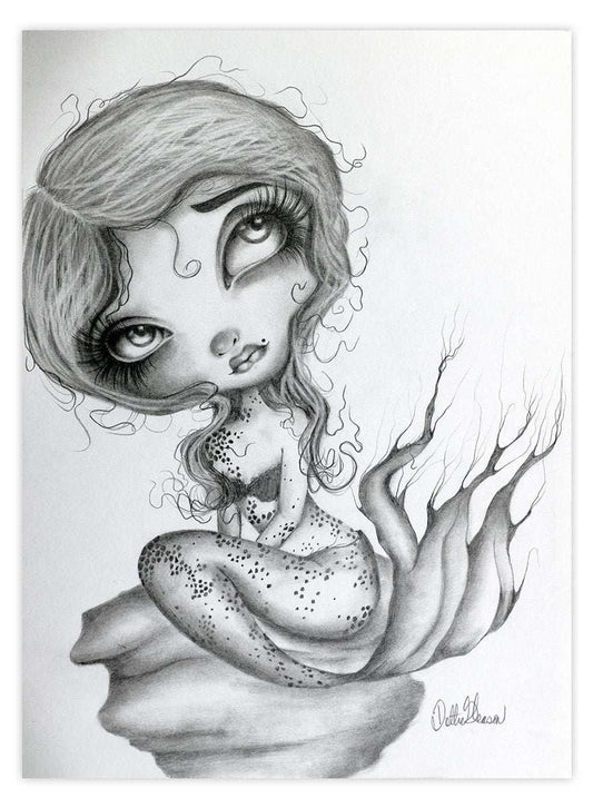 Black Market Art Company Ambra The Mermaid Print - Black Market Art Company - Flyclothing LLC
