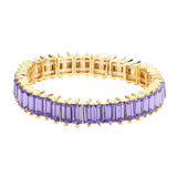 Rectangle Stone Stretch Evening Bracelet - Madeline Love - Flyclothing LLC