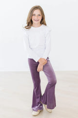 Amethyst Ribbed Velvet Bells - Mila & Rose ® - Flyclothing LLC