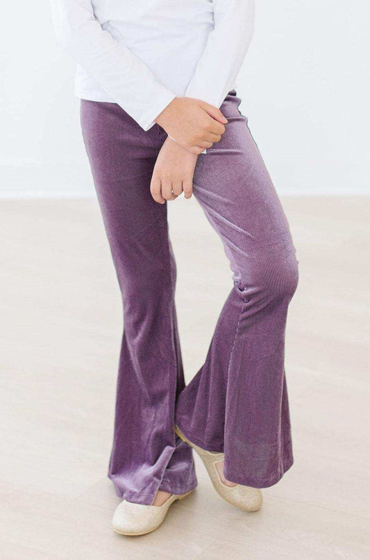 Amethyst Ribbed Velvet Bells - Mila & Rose ® - Flyclothing LLC
