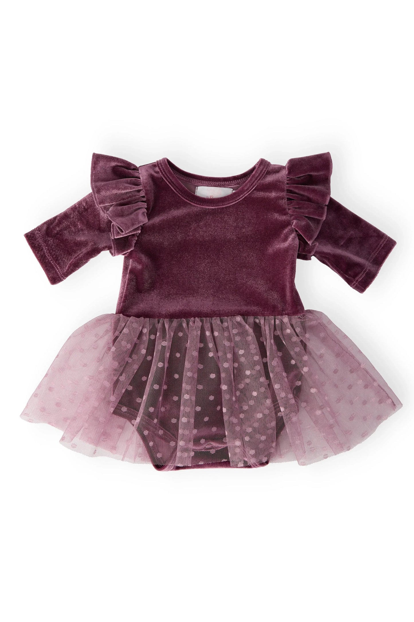 Amethyst Velvet Tutu Bodysuit - Mila & Rose ® - Flyclothing LLC