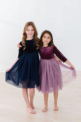 Amethyst Velvet Tutu Dress