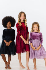 Amethyst Velvet Tutu Dress