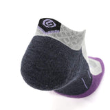 8 Pairs Amethyst - Run Ankle Midweight Merino Wool Sock - GRIP6 - Flyclothing LLC