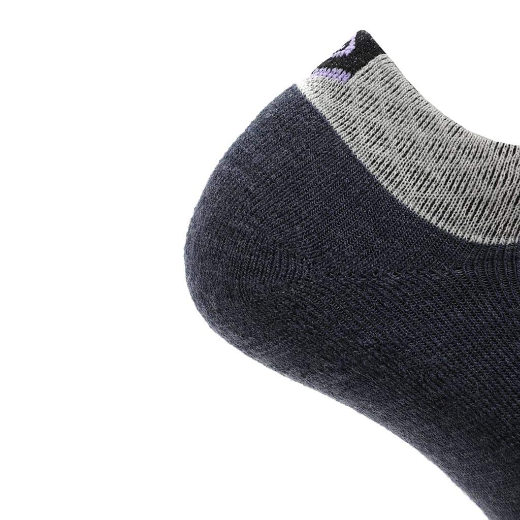 Amethyst - Run Ankle Midweight Merino Wool Sock - GRIP6 - Flyclothing LLC
