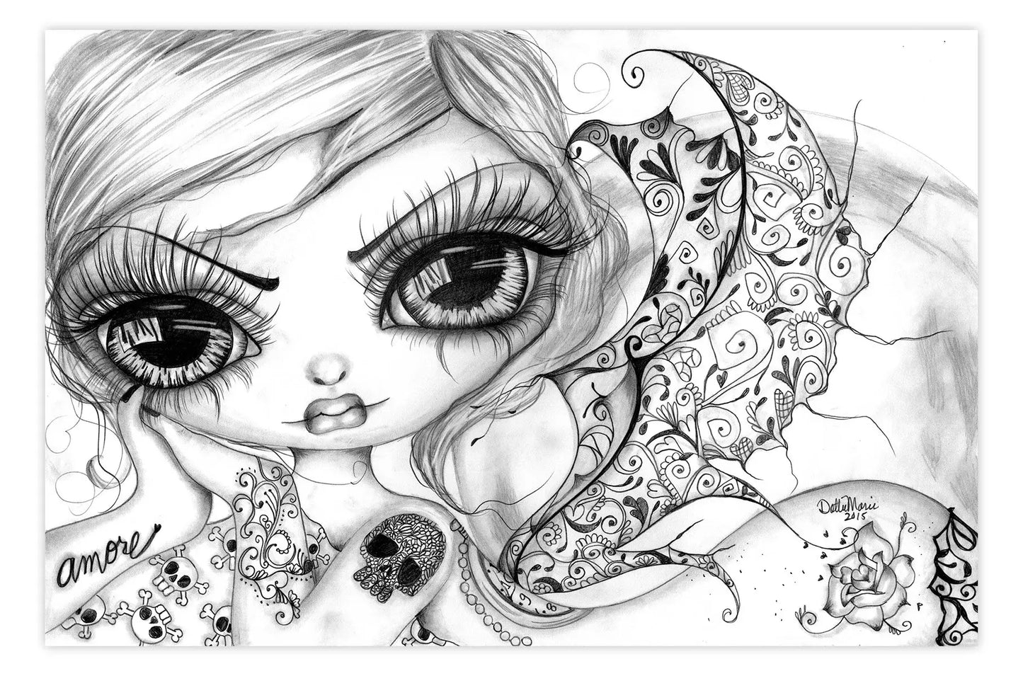 Black Market Art Company Amore II Print - Black Market Art Company - Flyclothing LLC