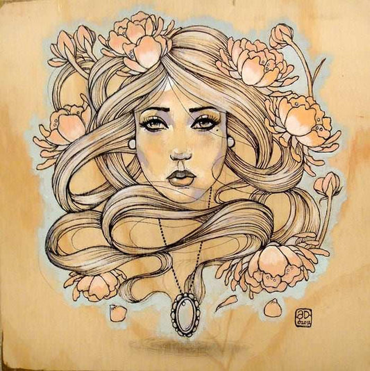 Black Market Art Company Amulet Girl Print - Black Market Art Company - Flyclothing LLC