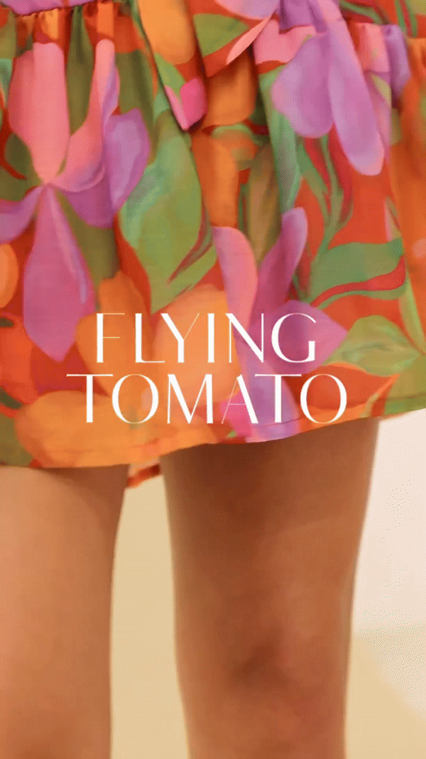 MUTED GARDEN WOVEN MINI DRESS - Flying Tomato - Flyclothing LLC