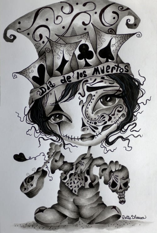 Black Market Art Company Anabelle Day Of The Dead Print