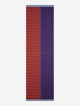 Andrea (red/blue) - Soft and lightweight Italian scarf from 100% wool - Leather Gloves Online - Flyclothing LLC