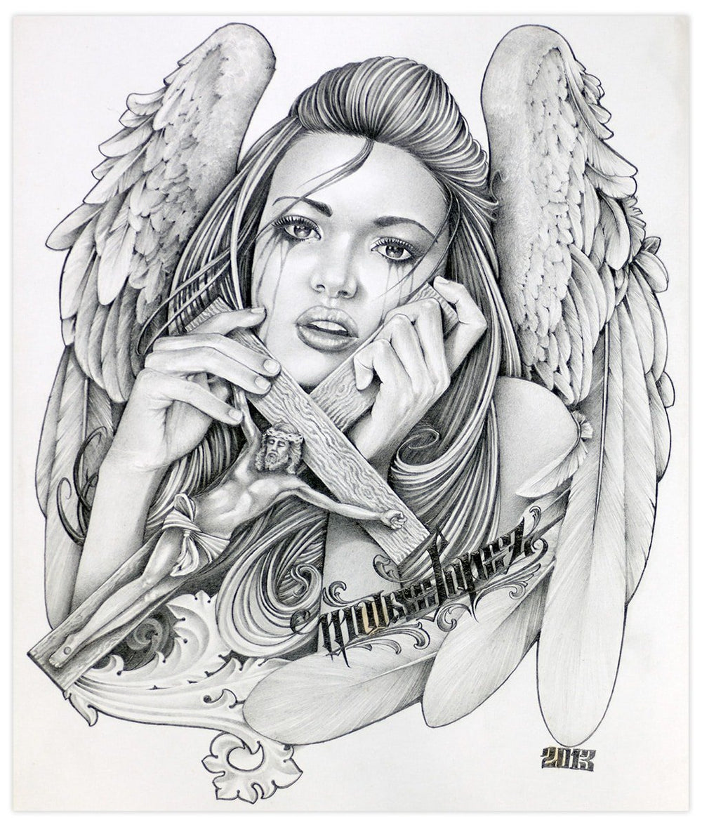 Black Market Art Company Angel Tears Print