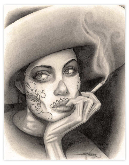 Black Market Art Company Angelina Smokes Print - Black Market Art Company - Flyclothing LLC