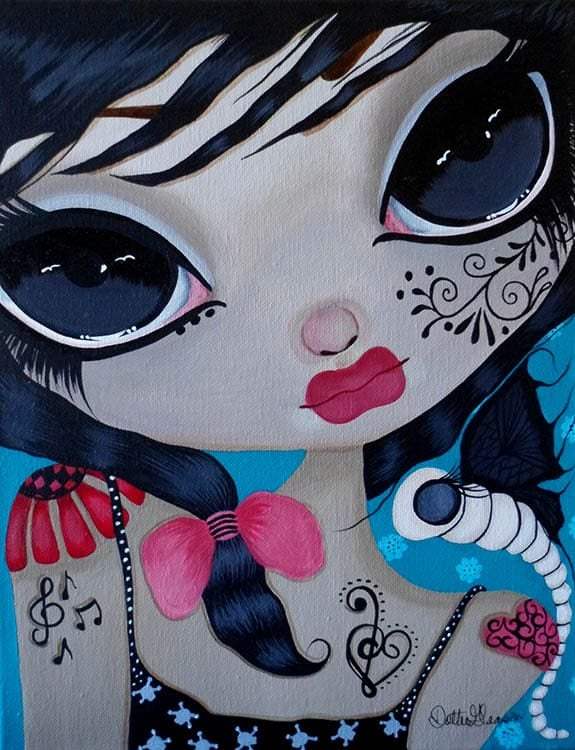Black Market Art Company Angelique Print - Black Market Art Company - Flyclothing LLC