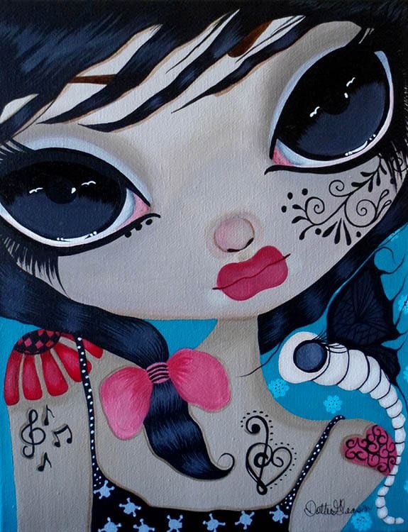 Black Market Art Company Angelique Print