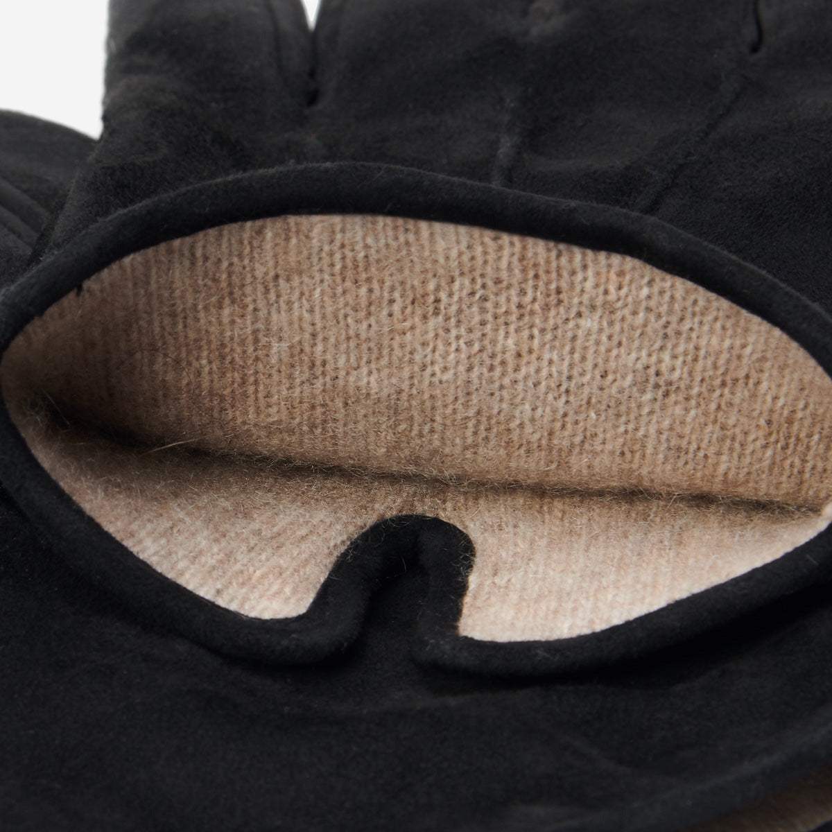 Angelo (black) – Italian suede leather gloves with luxurious cashmere lining