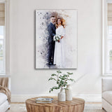 Custom Anniversary Watercolor Portrait - Tailored Canvases - Flyclothing LLC