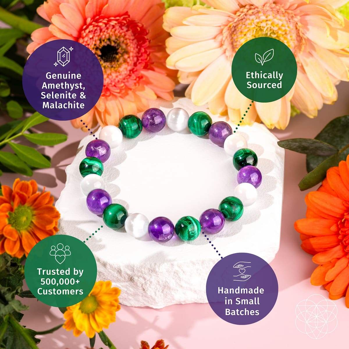 The Triple Healing Bracelet - Conscious Items - Flyclothing LLC