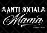 Black Market Art Company Anti Social Mama Print