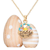 Enamel Easter Egg Basket Pendant Necklace - Madeline Love - Flyclothing LLC