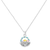 Enamel Easter Egg Basket Pendant Necklace - Madeline Love - Flyclothing LLC