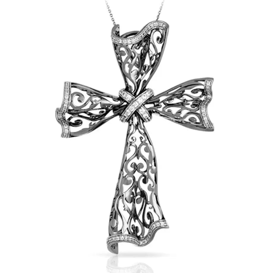 Antoinette Cross Pendant - Belle Étoile Jewelry - Flyclothing LLC